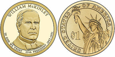 2013-p  William Mckinley  Presidential Dollar Coin