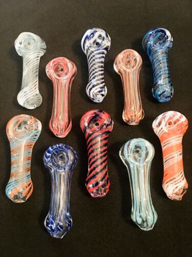 Buy 2 Get 2 Free! 3 Inch Glass Spoon Pipe, Tobacco Smoking Bowl